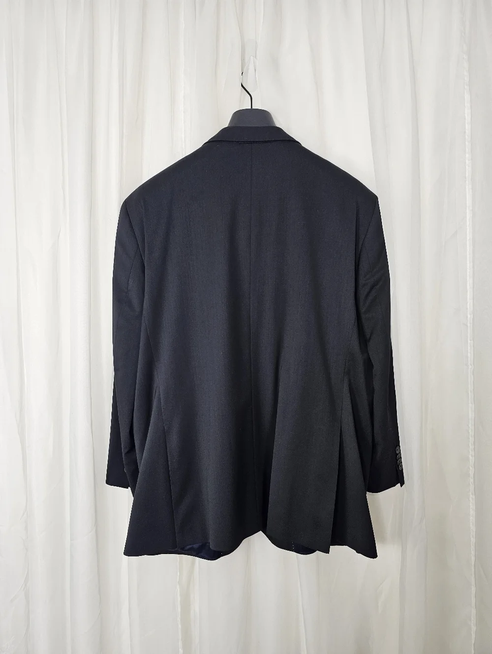 Jack Victor New York CT Black 3Sixty5 Superfine Wool Suit Jacket Luxe Men's 46R